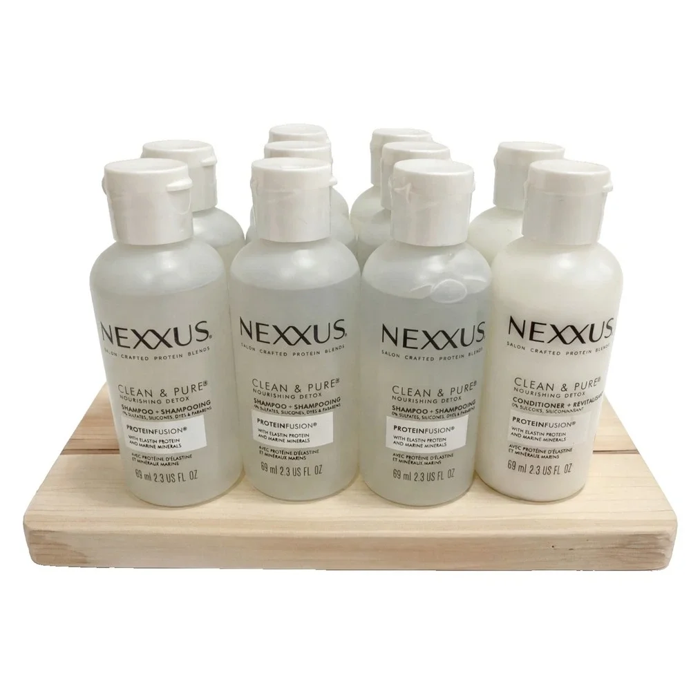 10 Nexxus Clean & Pure Nourishing Detox 8 Shampoo 2 Conditioner  3 fl oz Travel